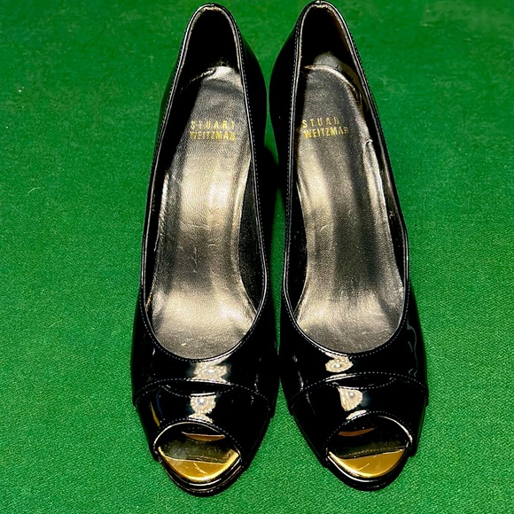 Stuart Weitzman Black Patent Leather Heels - Picture 2 of 7
